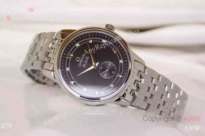 Omega Watch Replica De Ville Quartz Watch -  Stainless Steel Band Black Dial 